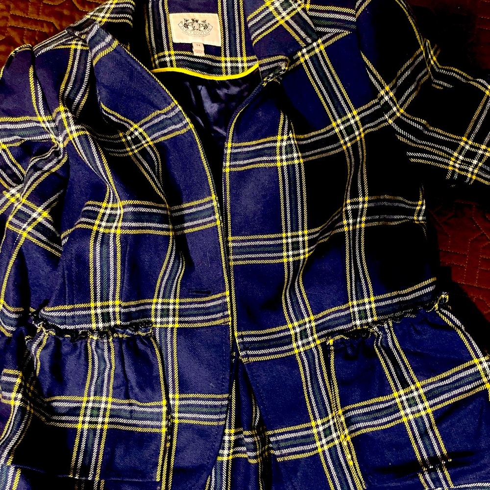 Juicy Couture classy blazer with beautiful detail (missing button at front)